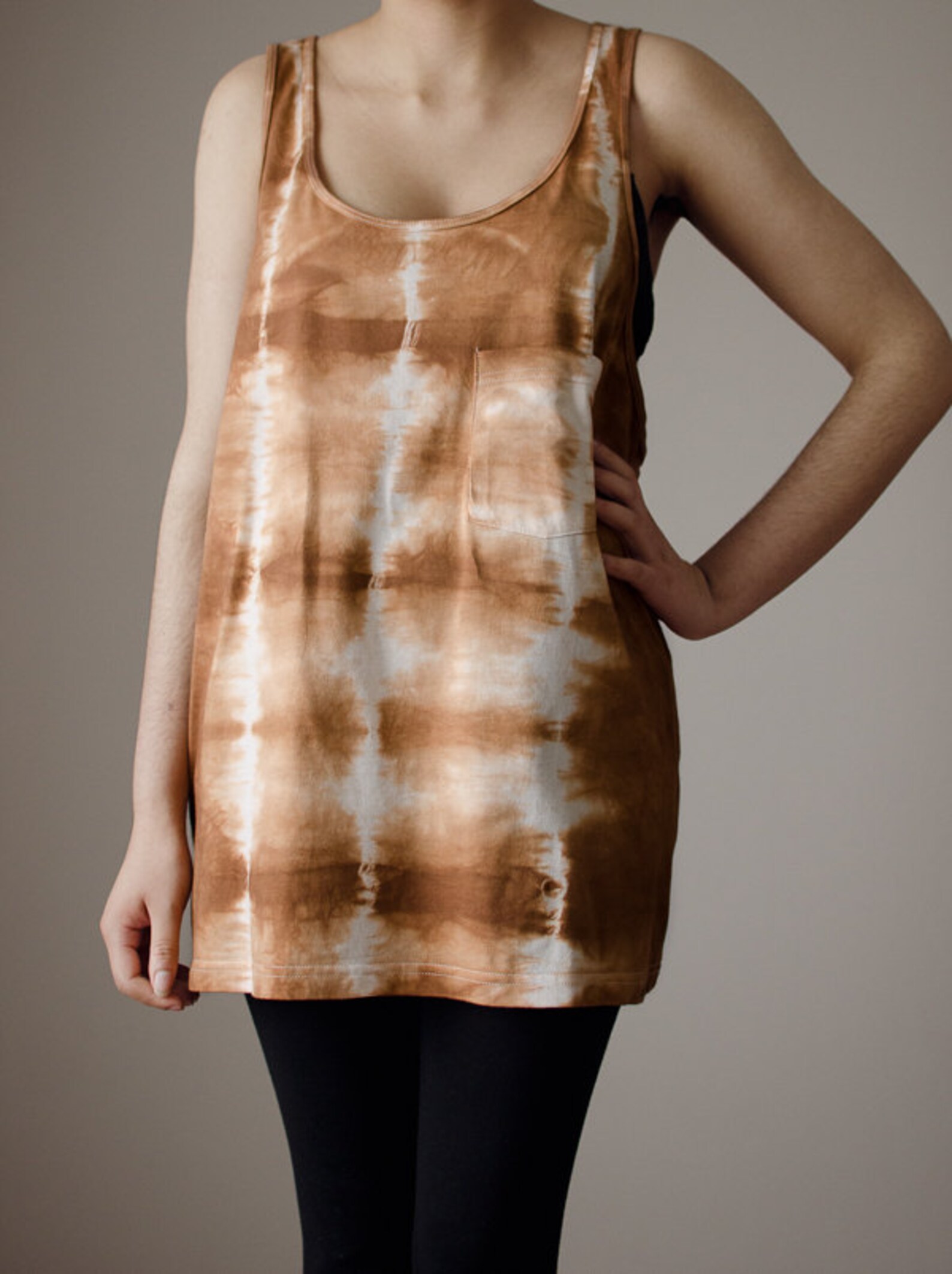 Tie Dye Fitted Tank main image 1