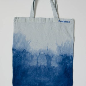 Tie dye bag, dark blue, ombre