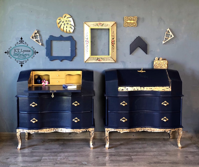 Bedside Table Matching Nightstands Secretary Desk Dresser Etsy