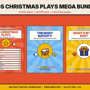 子供向けクリスマス劇メガバンドル｜あらゆる規模のグループに対応した9つの降誕劇台本｜未就学児から大人数まで｜教会のクリスマス