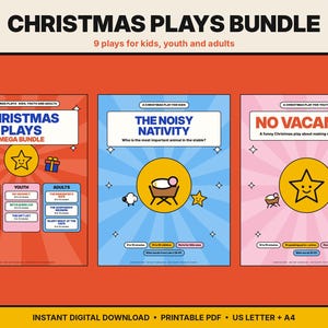 Weihnachtsstücke-Paket | 9 Weihnachtsstücke für Kinder, Jugendliche und Erwachsene | Mega-Paket für weihnachtliche Theaterstücke und Sketche für die Kirche
