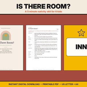 Short Christmas Skit for Kids | Is There Room? 5 Minute Nativity Skit for 6 Children | Sunday School Christmas Play Script
