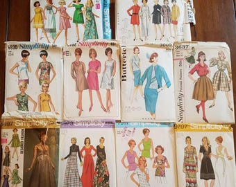 C-Mixed Lot of 1960s/1970s Sewing Patterns