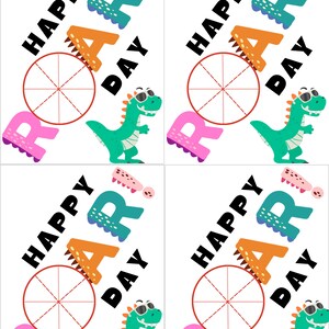 Play-Doh Dino Roar バレンタインデー カード テンプレート デジタル プリント 学校 クラスメート ギフト
