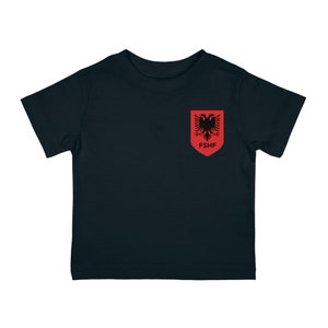 Italian Croatian Albanian National Team Soccer Jersey Baby Infant Cotton Jersey Tee Gift Personalized Custom World Cup Vatreni Euro2024 image 5