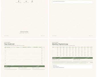 Debt Payoff Tracker Printable, Snowball Avalanche Method PDF, Debt Free Planner