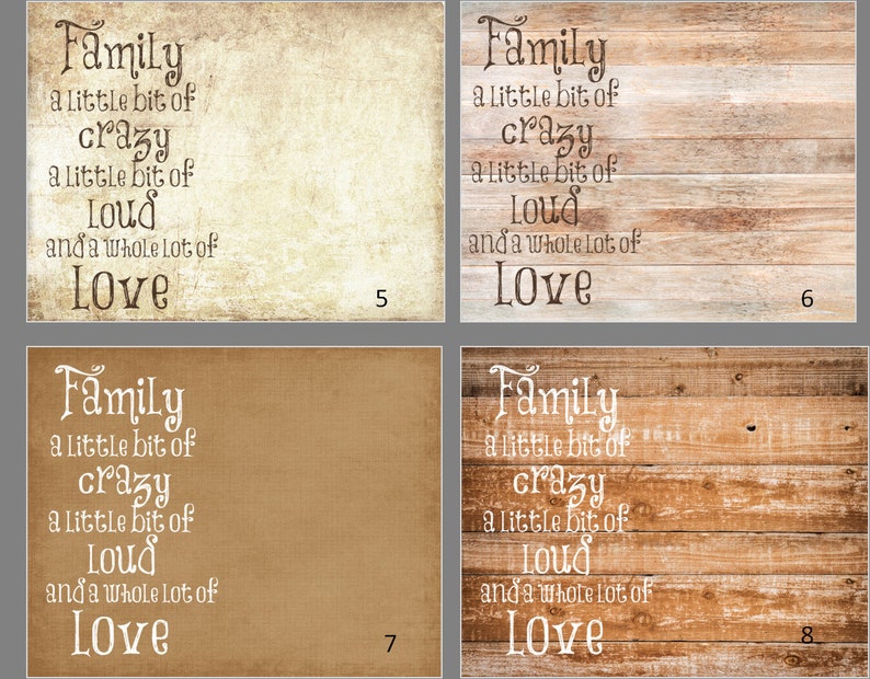Mother/'s Day family photo a little bit of loud Wood photo frame home decor 4 x 6 photo a little bit of crazy anniversary gift