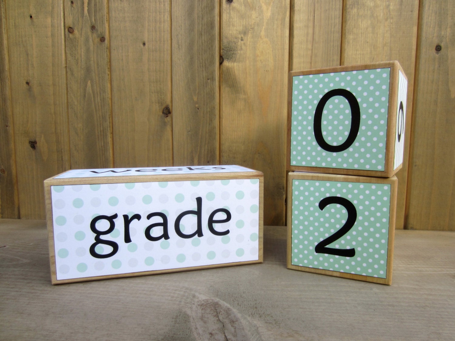 Baby age blocks weeks months years grade age blocks baby Etsy