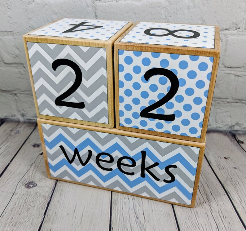 Baby age blocks weeks months years grade age blocks baby Etsy