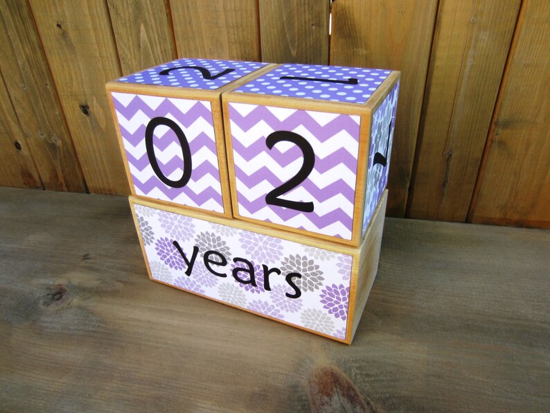 Baby age blocks weeks months years grade age blocks Etsy
