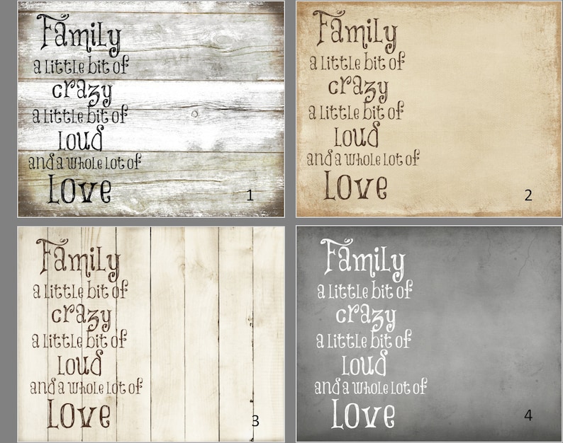 Mother/'s Day family photo a little bit of loud Wood photo frame home decor 4 x 6 photo a little bit of crazy anniversary gift
