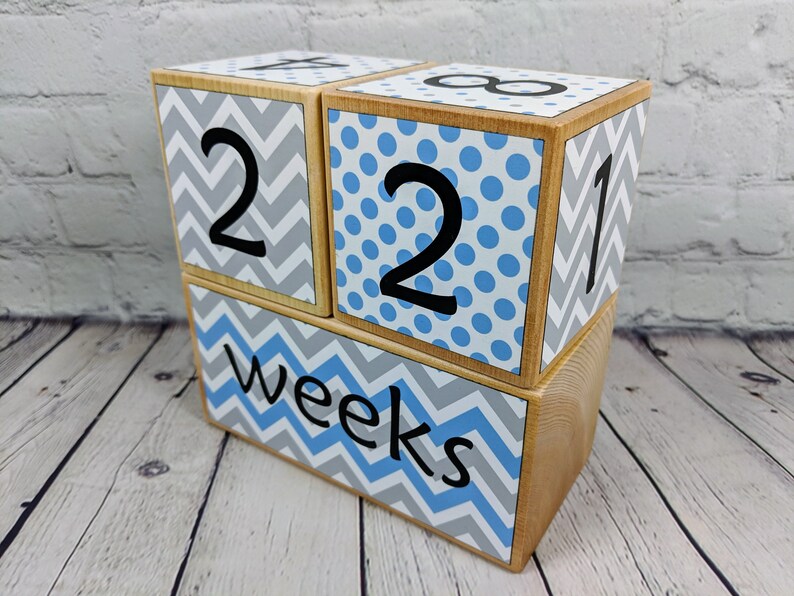 Baby age blocks weeks months years grade age blocks baby Etsy