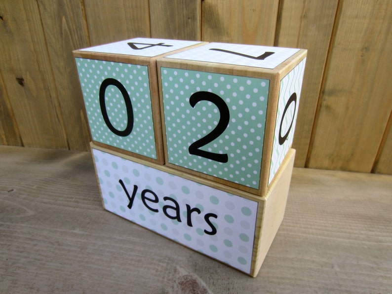 Baby age blocks weeks months years grade age blocks baby Etsy