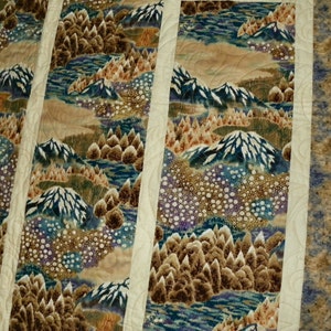 Mountain Gold lap quilt or wallhanging image 2