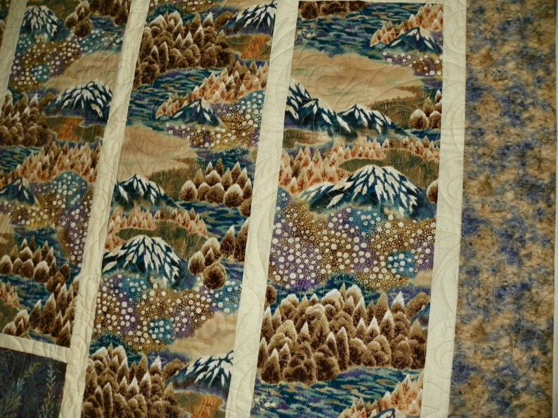 Mountain Gold lap quilt or wallhanging image 2