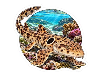 Epaulette Shark Sticker, Walking Reef Shark for Curious Minds, Ocean Life Decal for Nature Lovers