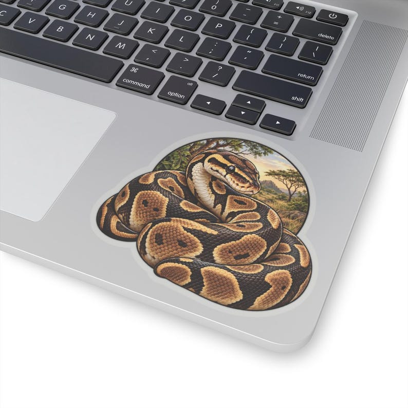 Ball Python Sticker for Snake Lovers, Natural History Reptile Decal, Curious Nature Gift image 9
