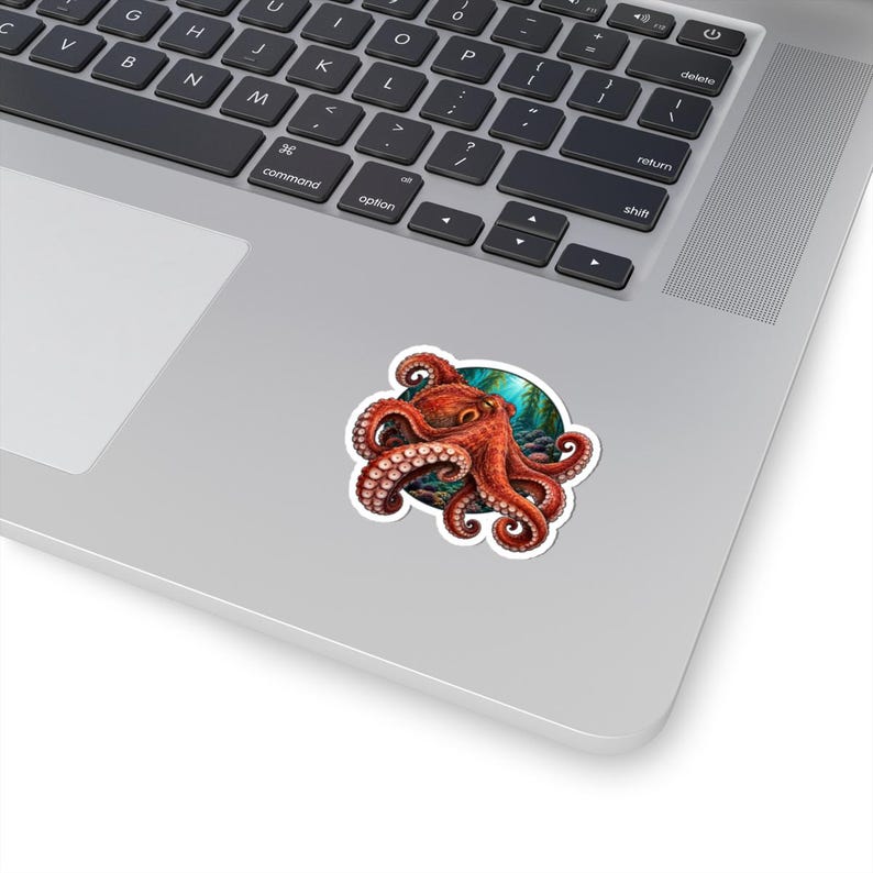 Giant Pacific Octopus Sticker, Enteroctopus dofleini Decal for ...