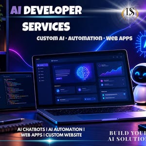 Custom Modern Website Design, Mobile Responsive, Full Setup | Web Development, AI Website Service