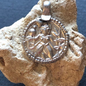Genuine tribal silver Rahjastani amulet
