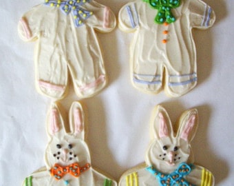 Bunny Sugar Cookies with Buttercream Frosting