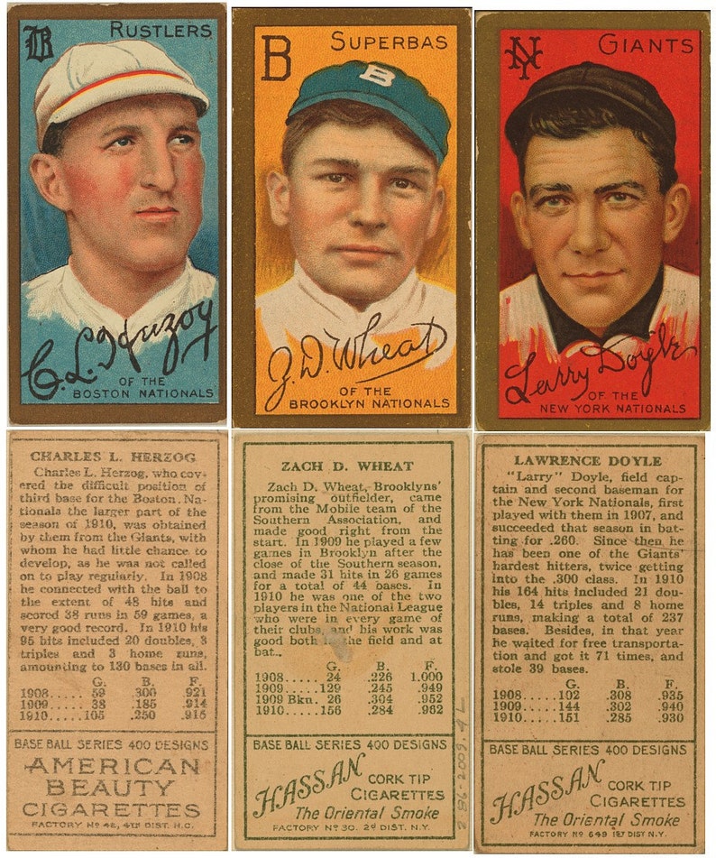 899 RARE Vintage Baseball Trade Card Images 1880s1910s ultra Hi Res