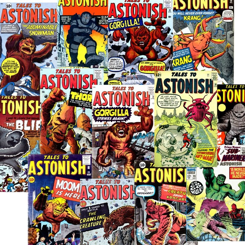 Golden Age Comics 1959 Tales to ASTONISH Complete Run Issue 1101