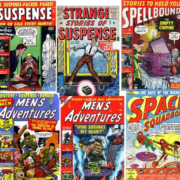 Golden Age ATLAS Comics (8-in-1) Suspense, Spellbound, Strange Tales Unusual Vol #02 [Digital Download]