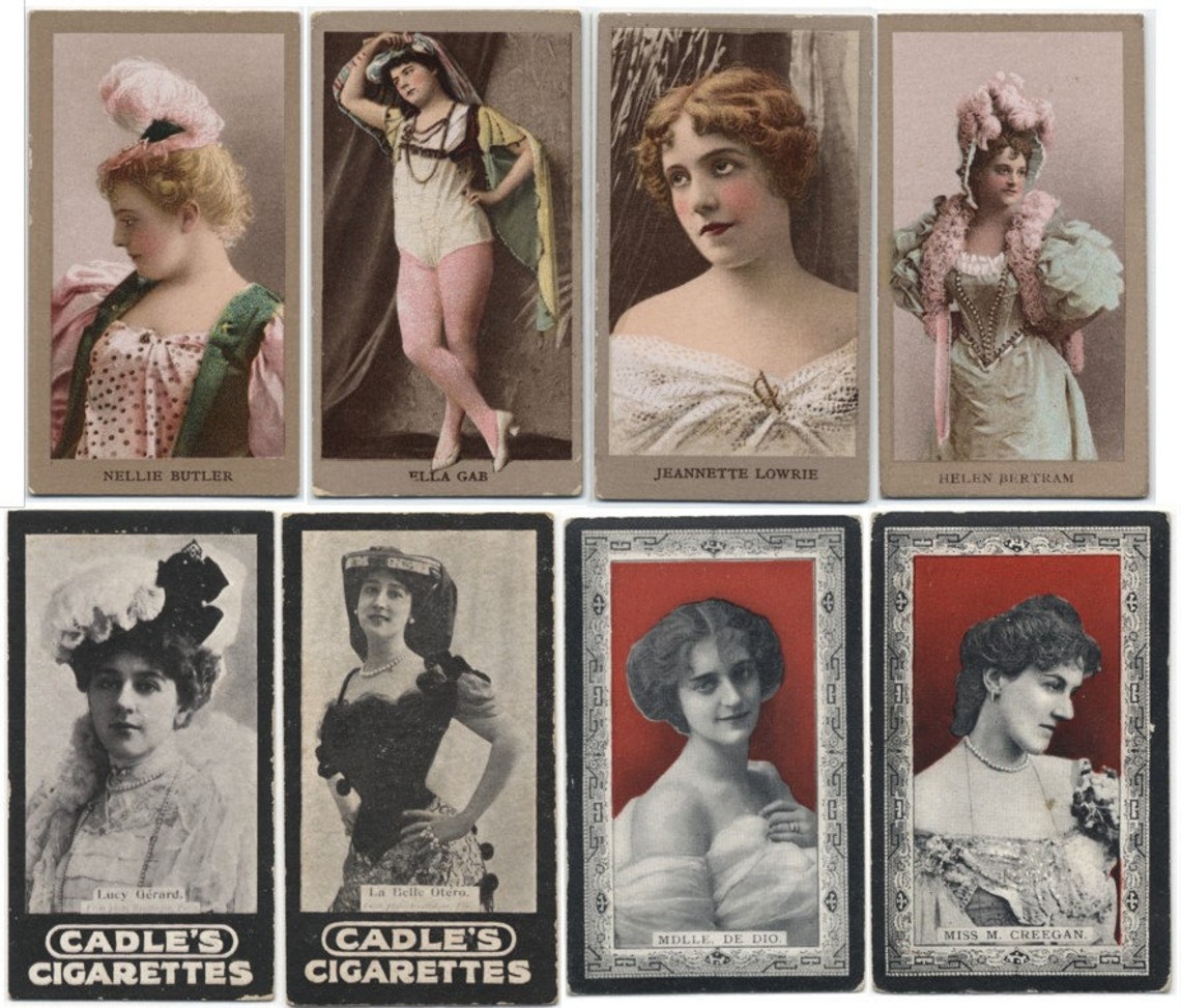 1800 Vintage Cigarette Card Images .jpg File Format Etsy