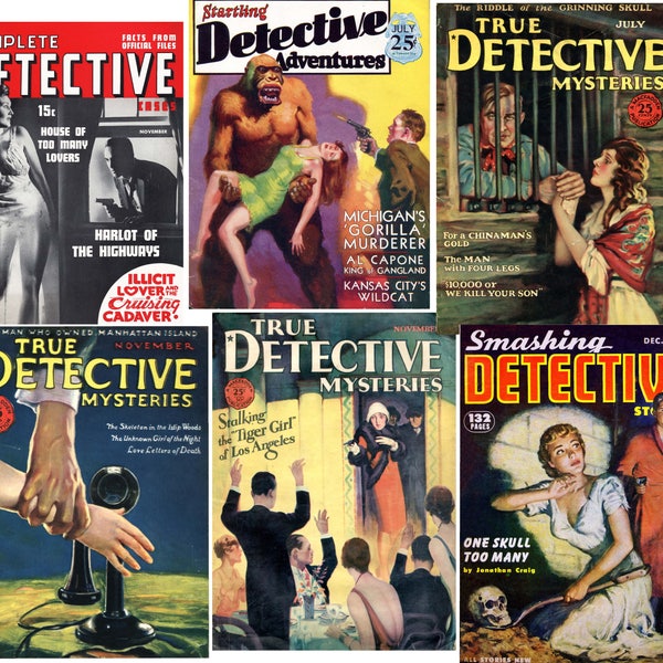 44 Vintage American Mystery, Detective & Crime Stories fiction Pulp Magazine {.pdf files} Vol #02 [Digital Download]