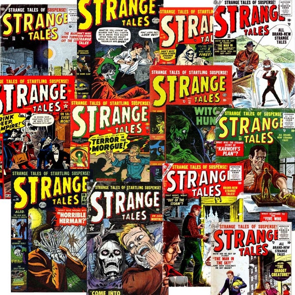 Vintage Golden Age STRANGE TALES of Startling Suspense Comics, 198 Issues Complete run [Digital Download]