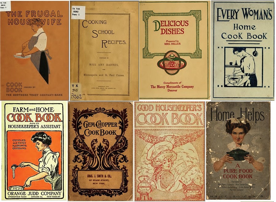 210 RARE Vintage/old Cook Book/cookbook Cooking Recipes 1900's in .pdf