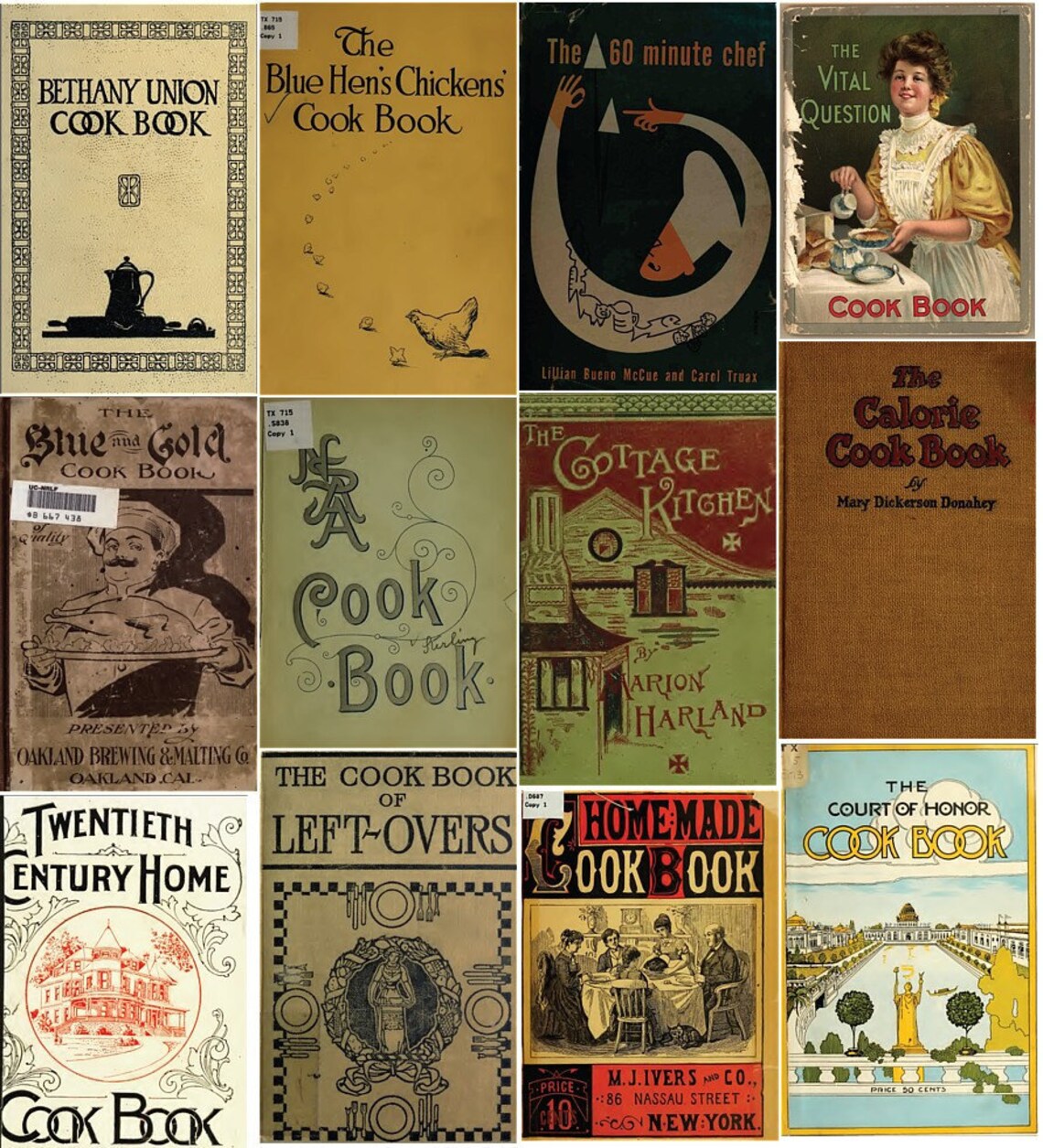 280 RARE Vintage/old Cook Book/cookbook Cooking Recipes 1900's in .pdf Ebook Format Vol. 2