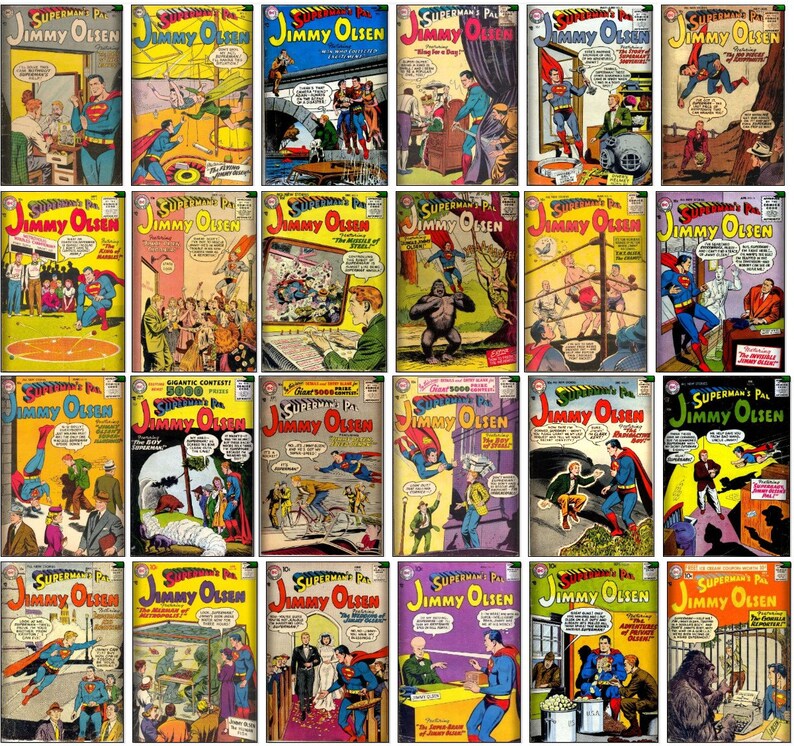Golden Age Comics Superman's Pal Jimmy Olsen Complete Etsy