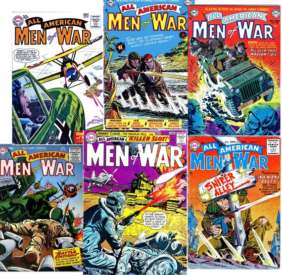 Golden Age 1950s Comics All American Men Of War 118 Issues Etsy