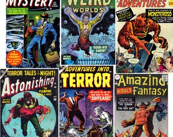 Golden Age ATLAS Comics Amazing Mysterie, Adventures into Terror, Fantasy, Astonishing 7-in-1 (on DVD) #3