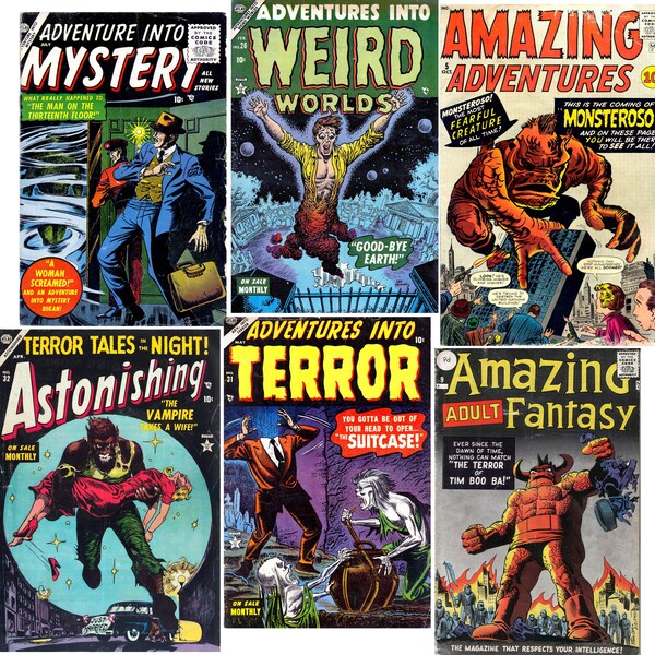 Golden Age ATLAS Comics Amazing Mysteries, Adventures into Terror, Fantasy, Astonishing 7-in-1 (Vol #03) [Digital Download]