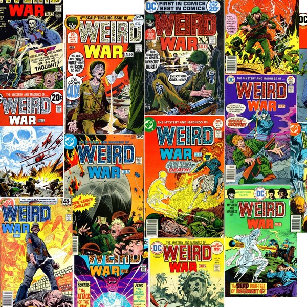 Silver Age Comics WEIRD WAR Tales Complete Run Issue #1-124 - horror mysterie [Digitale Download]