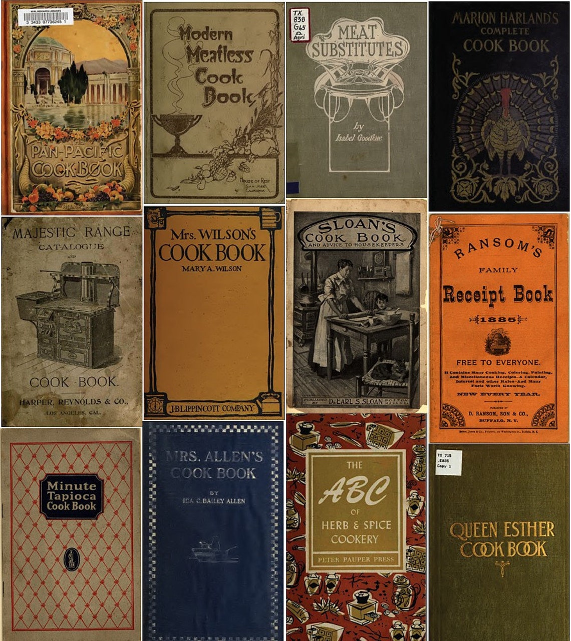 280 RARE Vintage/old Cook Book/cookbook Cooking Recipes 1900's in .pdf