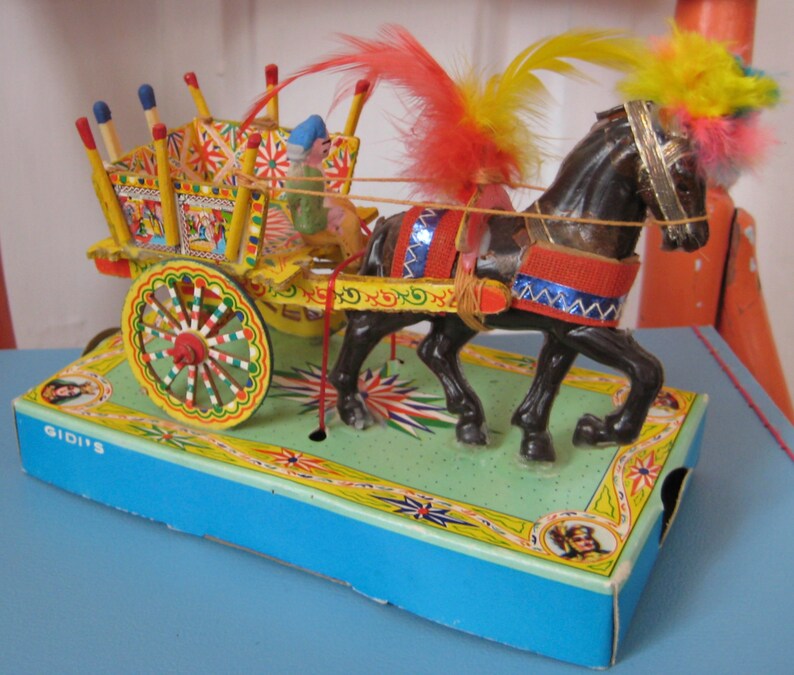 Vintage Gidi's horse drawn circus cart gypsy cart Etsy