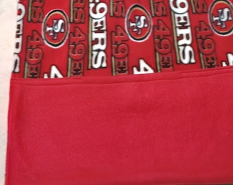 Winter Sports + fleece Scarves with pockets Raiders 49ersLLA Giants Aztec single layer 15" x 60"