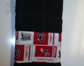 College Oklahoma Sooners Bath and Hand Towel set