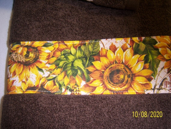 Sunflower bathroom towel set sale