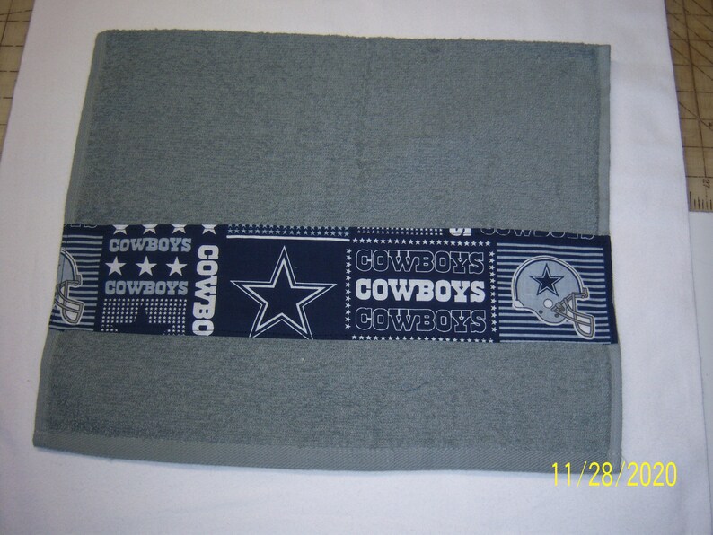 NFL Bath & Hand Towel Set Dallas Cowboys Square Etsy