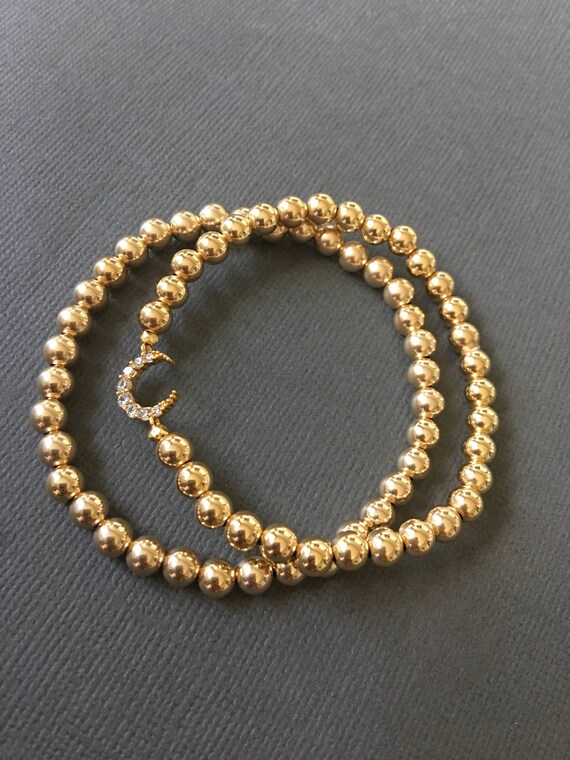 14k goldfilled ball bracelet gold ball bracelet stretch | Etsy