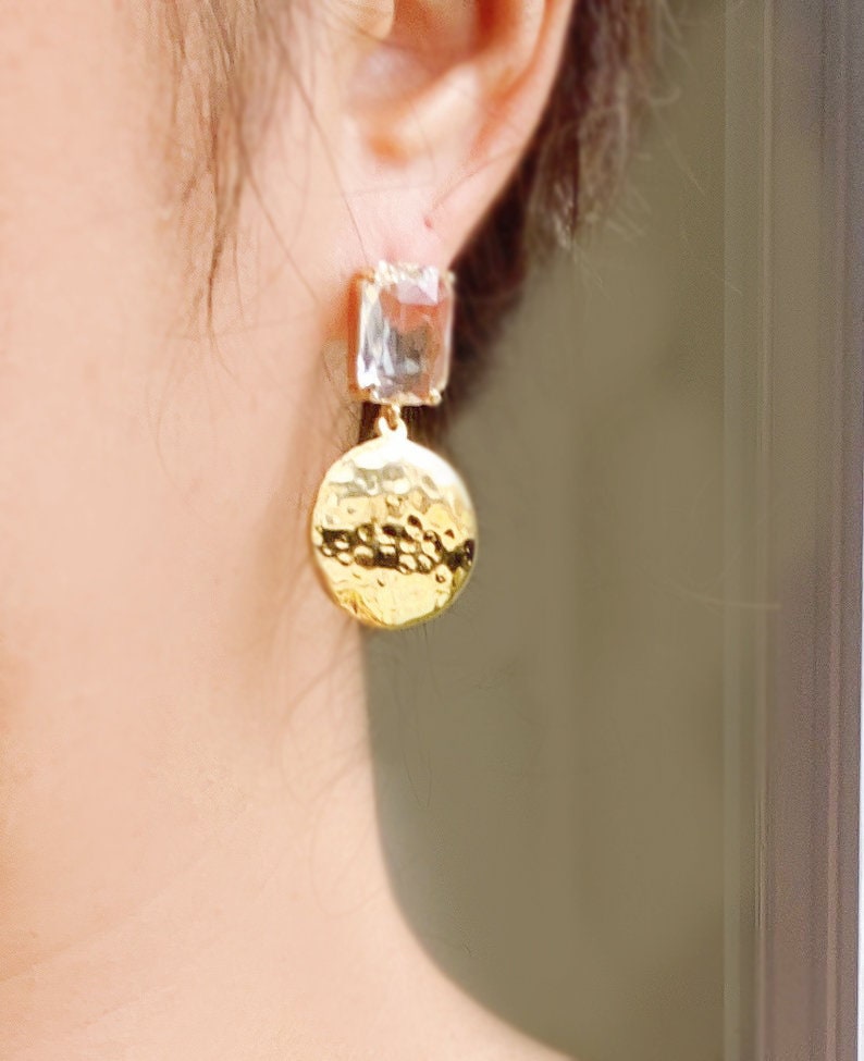 Celestial Sun Earrings Sun and Moon Studs Earrings Modern | Etsy