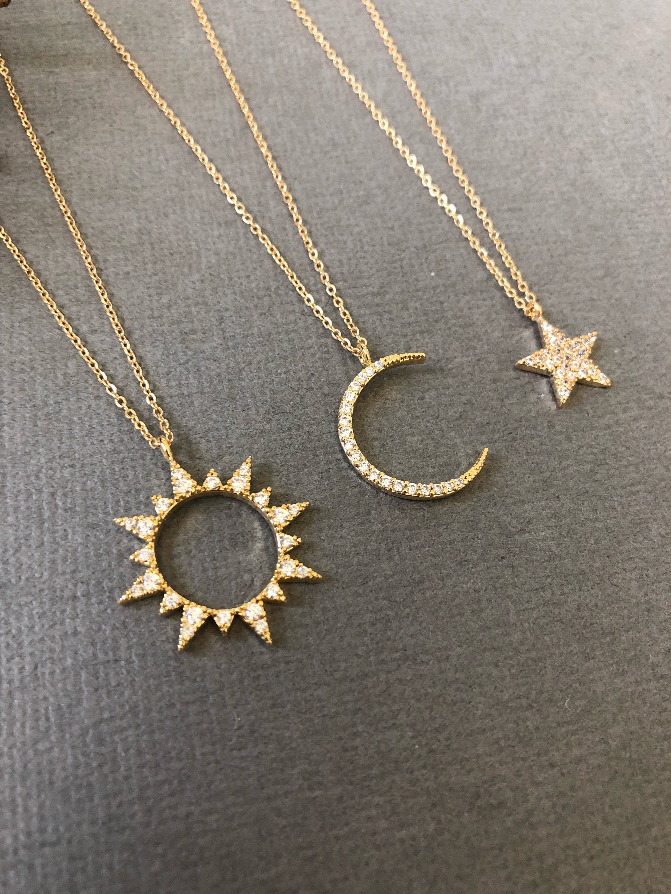 Celestial Sun and Moon Necklace Best 