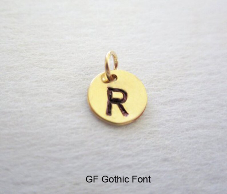 Make a personalized gift Add an initial charm Personalized Initial Charm Gold leaf initial charm Hand Stamped Initial Leaf muse411