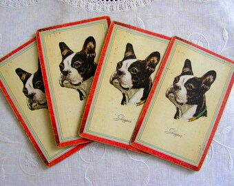 For Mother in Law Dog Note Cards Letter Writing Set New Client Idea Funny Christmas Card Ephemera Kit Groomsman Invite Boston Terrier
