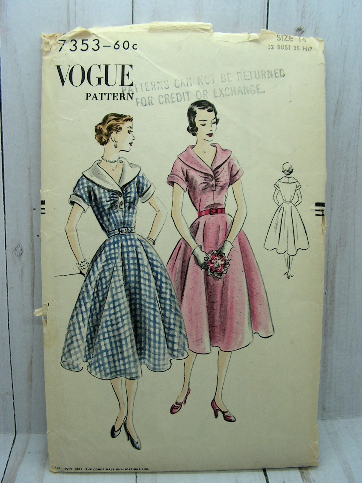 Vogue Pattern Book  March 1951 at Wolfgang's